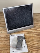 Sharp Silver Aquos Liquid Crystal TV LC-13S1U-S LCD Color Tv With Remote