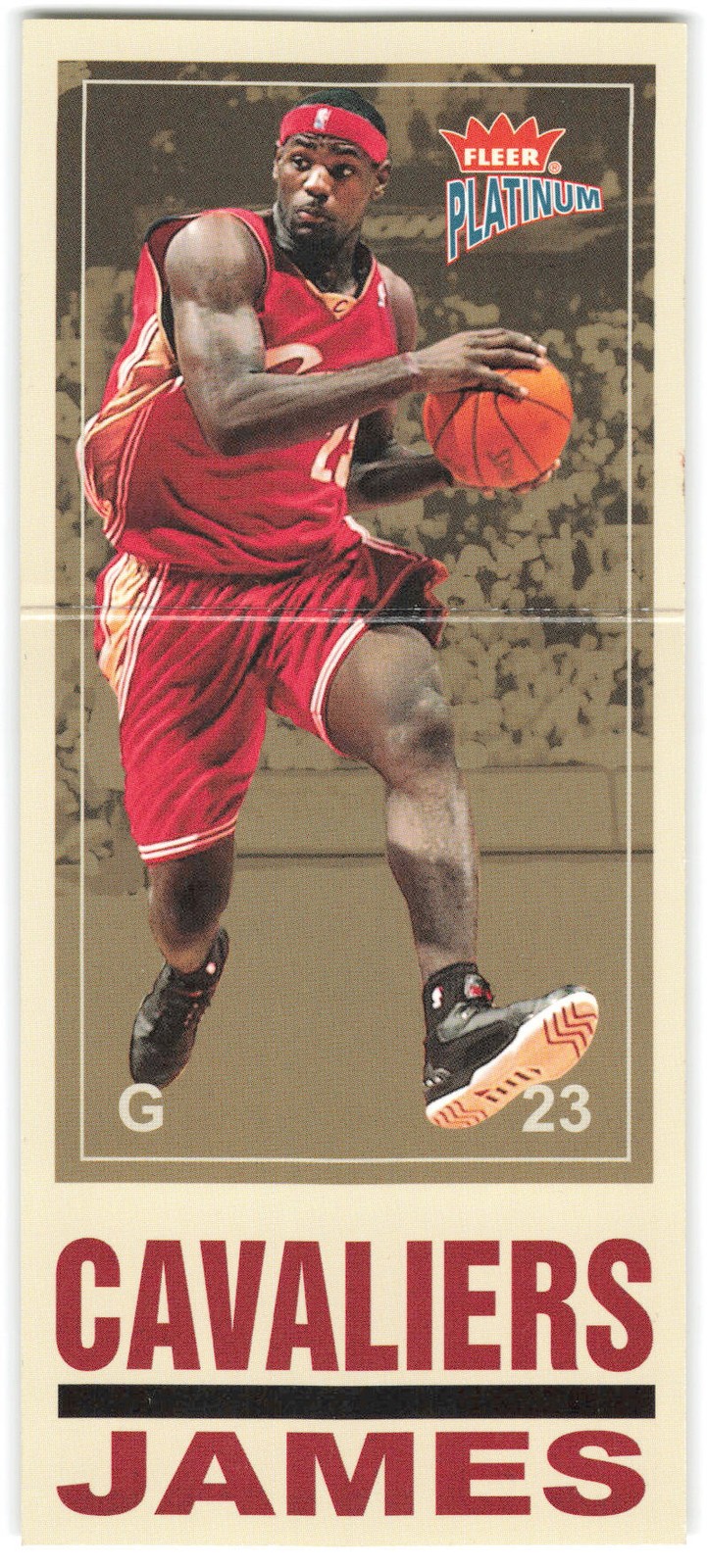 2003-04 Fleer Platinum LeBron James Big Signs #7 BS Cleveland Cavaliers