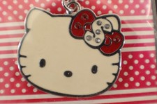 Hello Kitty NECKLACE S Initial Pendant Metal 21.5" Chain Original Packaging NOS