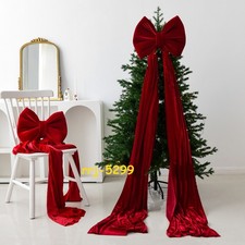 Christmas bow Christmas decoration velvet oversized bow tree decoration