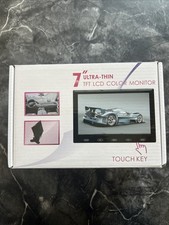 7" Ultra Thin 16:9 HD 800x480 Color TFT LCD Display Monitor Touch Back Up Remote