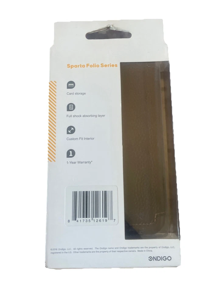 Funda Apple iPhone 6/7/8 Plus Sparta Serie Folio - Cuero Marrón Foto 2 de 2