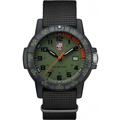 New Luminox Sea Series Sea Turtle Leatherback Green Dial Men's Watch XS.0337