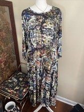 Kozan City Demi Dress  Abstract Art Print Midi Dress Made in Turkey