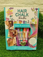 Just My Style Hair Chalk Studio 4 Colorful Chalks Wash Out Hair Art Accessories