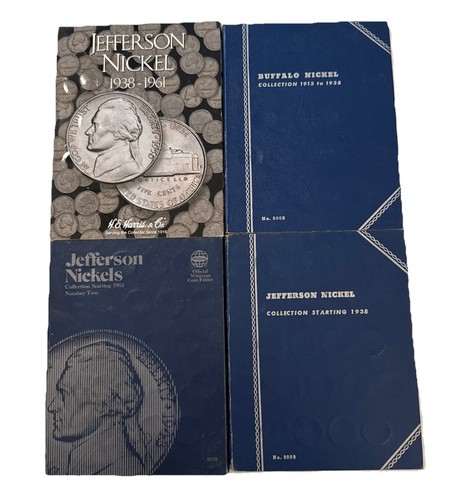 Lot Of 4 EMPTY Coin Collecting Folders NO COINS Fast Shipping Lot 67
