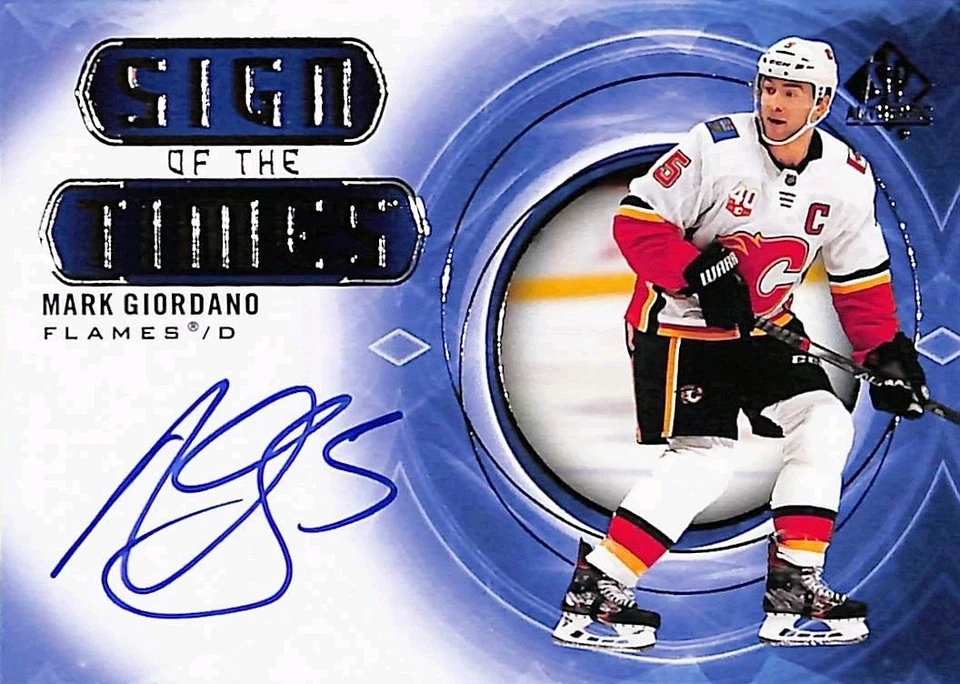 2020-21 SP Authentic Sign Of The Times Mark Giordano Auto #SOTT-GI Auto - Image 3 of 4