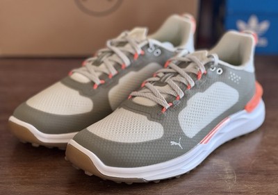 Men s Size 10 Puma IGNITE Elevate X Golf Gray Moss Orange 31022103
