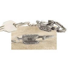 Caterpillar Equipment 320D Hydraulic Excavator Hand-Cast Pewter Keychain Tag