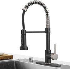 Hoimpro Matte Black Brushed Nickel Spring Black Brushed