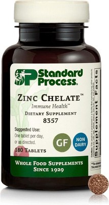 Standard Process Zinc Chelate - Offers Natural Immune Support & Aids Skin Health