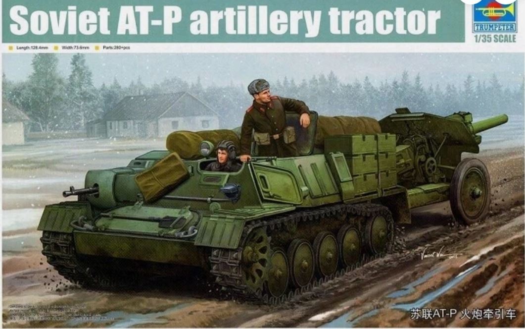 Trumpeter 1:35 - 09509 Soviet AT-P artillery tractor Model Kit