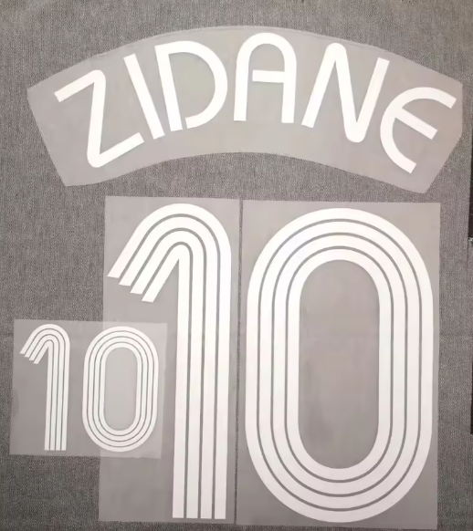 ZIDANE FRANCE WORLD CUP 2006 HOME PLAYER SIZE WHITE NAMESET | eBay