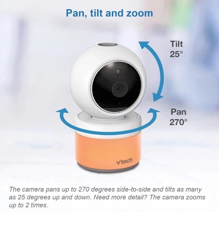 VTech 5” Pan & Tilt Viseo Monitor with Night Light Projection VM5463 BNIB fastpp - Image 3 of 4