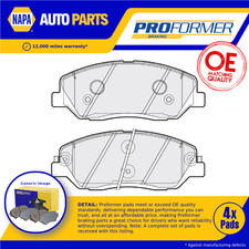 Brake Pads Set fits HYUNDAI SANTA FE Mk2, Mk3 2.2D Front 06 to 18 Proformer