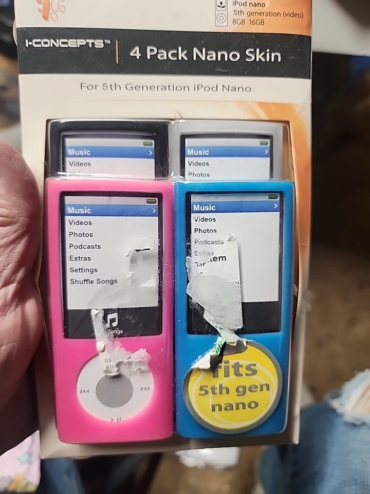 Paquete de 4 recubrimientos protectores de silicona para iPod Nano 5G de 5ª generación - Foto 3 de 3