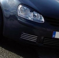 Baguette chromée d'antibrouillard pour VW Golf 5 en ABS calandré