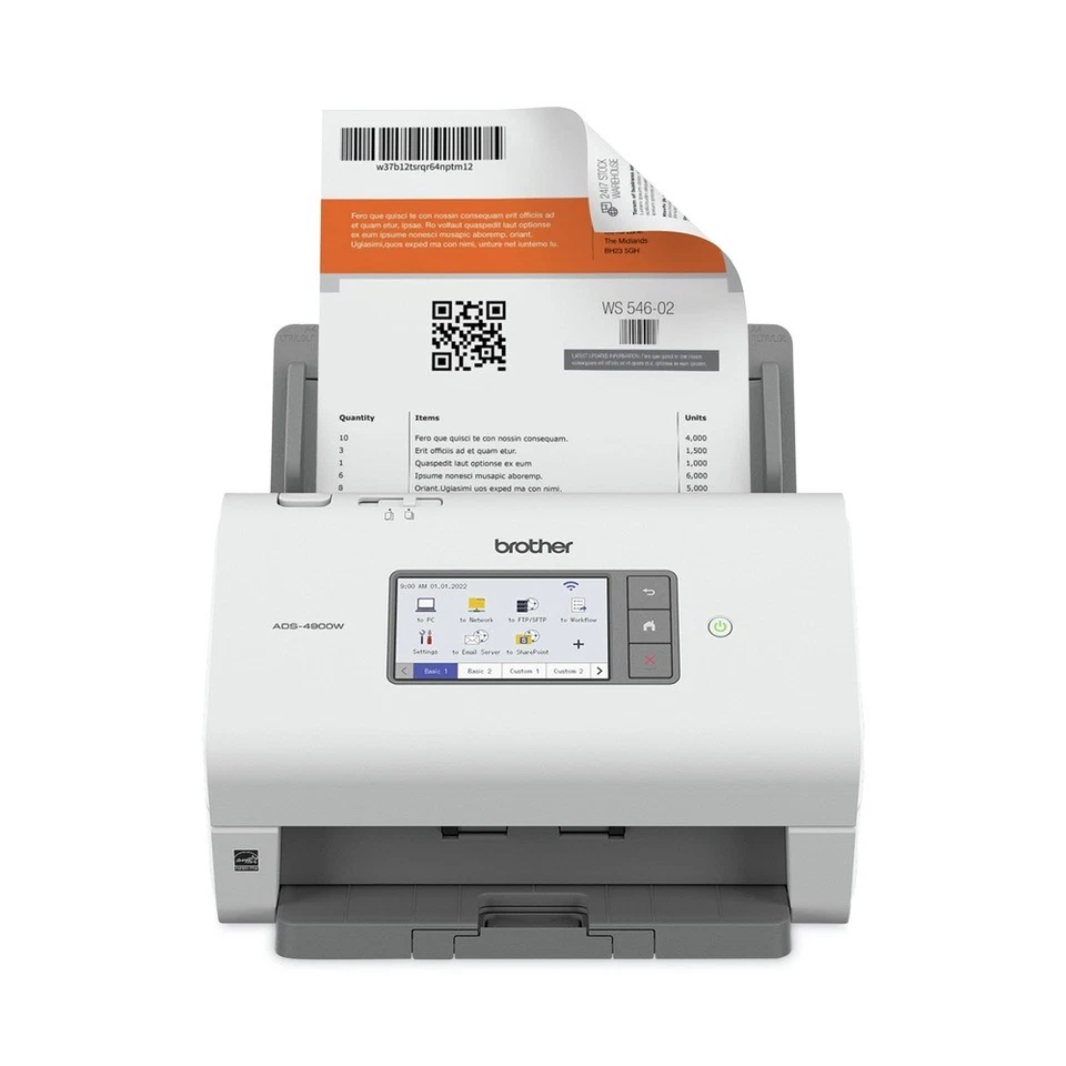 Boardwalk ADS4900W 600 DPI Optical Resolution 100 Sheet ADF Desktop Scanner New - Image 3 of 4