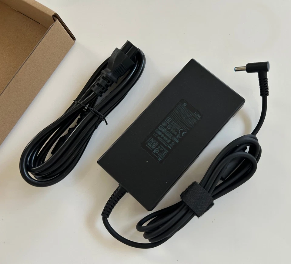 Cargador adaptador de CA genuino 120W punta azul para HP HSTNN-CA25 L41856-001 710415-001 Foto 3 de 4