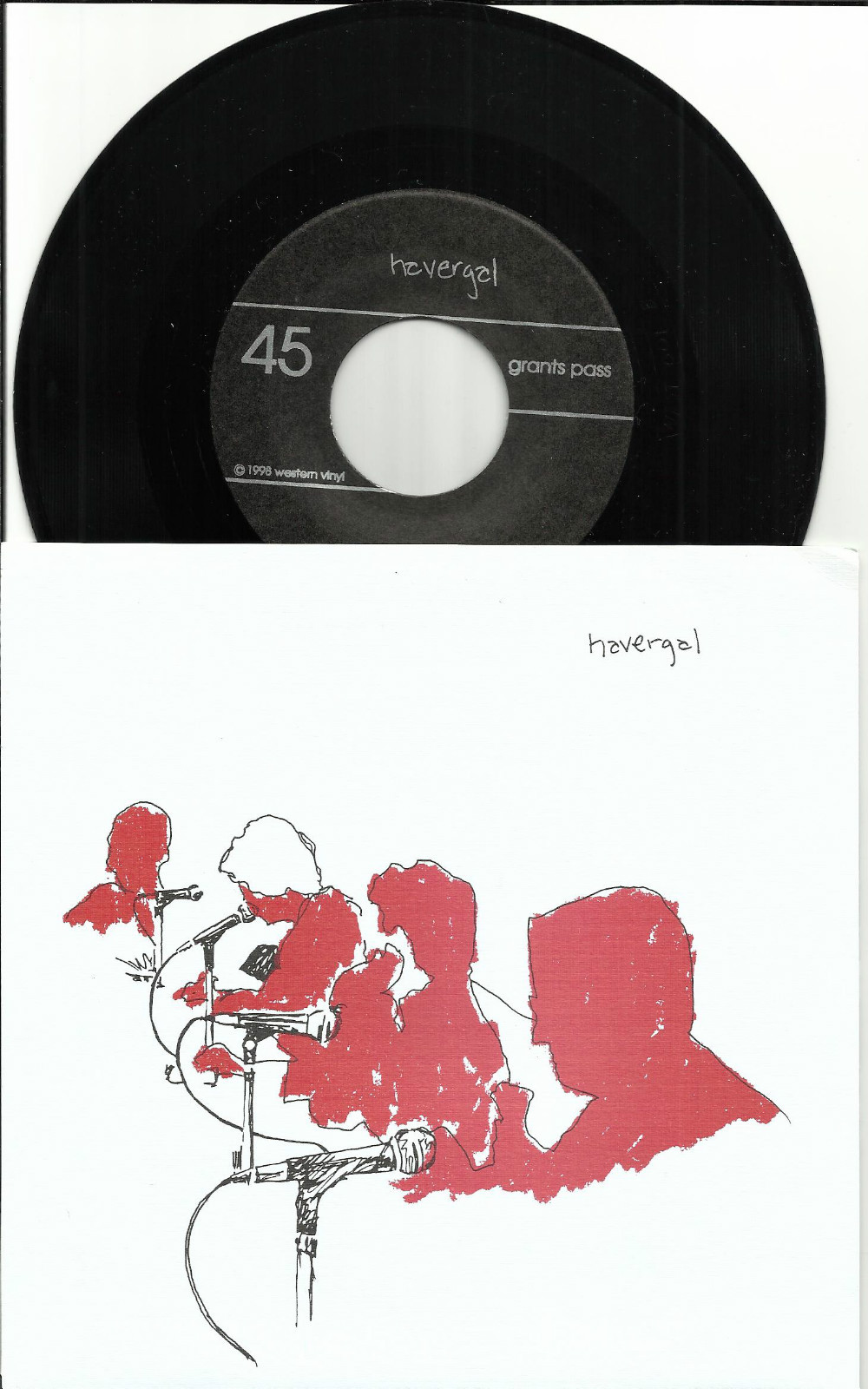 Ryan Murphy HAVERGAL Crowd/ Grants pass  w/ UNRELEASE TRx 7 INCH VINYL 45 1998