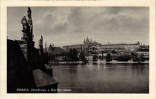 CPM AK CZECHOSLOVAKIA Praha The Castle of Hradcany and Charles Bridge (693446)