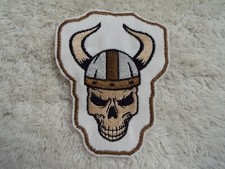 Viking Skull 4" Embroidery Iron-on Patch E23 