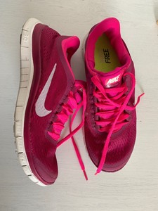 Nike Pink Womens Free 3 0 Trainers Size 4 5 Ebay