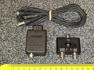 NINTENDO GAMECUBE N64 SNES OFFICIAL RF TV AERIAL BLOCK CABLE LEAD