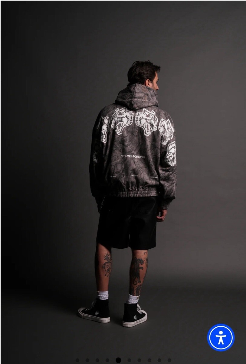 DARC SPORT X WOLVES CLUB CLASSICS DRIFTWOOD FOREST CAMO ZIP