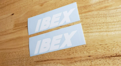 IBEX HAY BALER Decals Stickers Replacement gloss white 2 10x2.5'' Fast USA