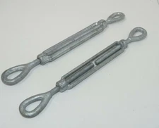 2X Drop Forged Hot Dip Galvanized Turnbuckle - Eye & Eye - 5/16" x  4-1/2" 