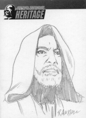 Star Wars Heritage 2004: RARE Ron Randall 'Obi-Wan Kenobi' Sketch Card