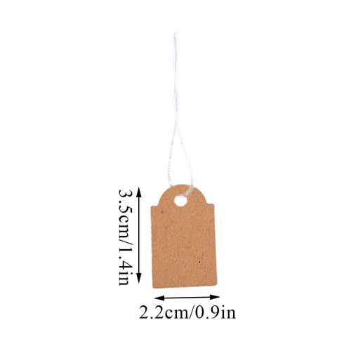Garage Sale Price Tags Size #5 Blank White Merchandise Hang String Strung □ - Picture 12 of 16