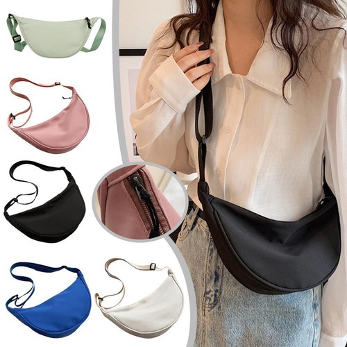 Women Bag Dumpling Bag Shoulder Bag Nylon Underarm Sling Bag Crossbody' Bag Z1P7 - Picture 1 of 28