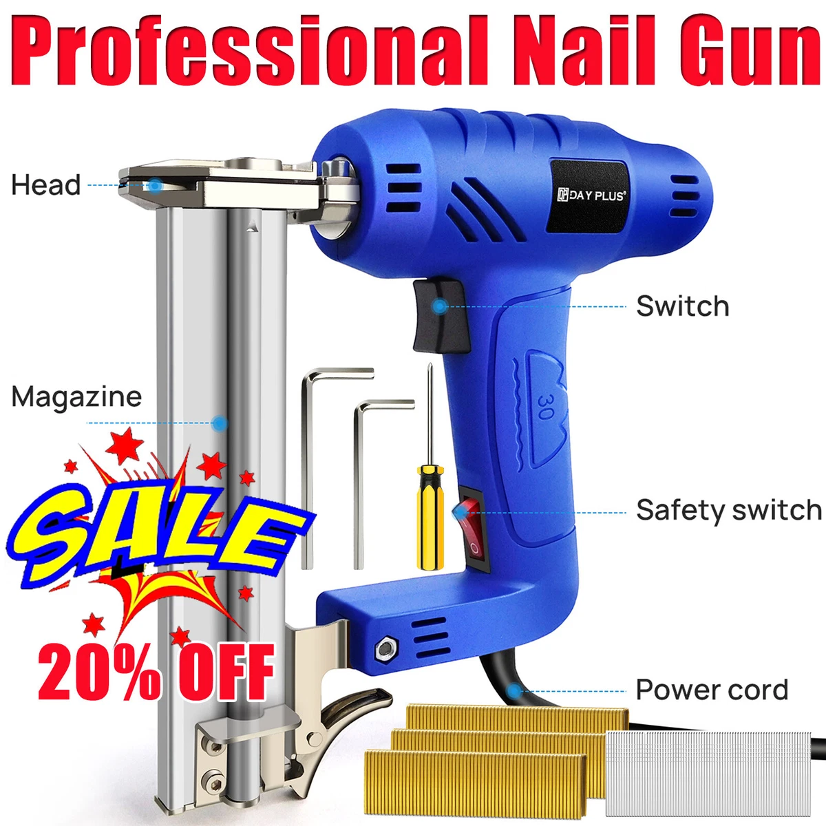 Electric nail gun for sale deals