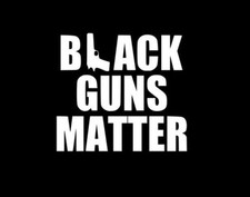 2 Black Guns Matter Funny Car Truck Window White Vinyl Decal Sticker Chevy