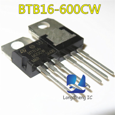 1pcs TRIAC BTB16-600CW 16A / 600V Ih=35mA TO-220-3 2 Stück new