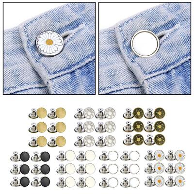 12 Stück Jeans Knopf Knopf Metall fügt oder reduziert einen Zoll zu jeder Hose Taille in