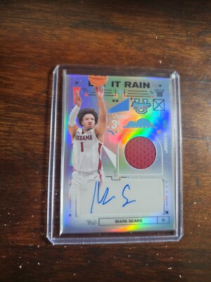 2024-25 Bowman U Best Let It Rain Relic Jersey Refractor Auto SSP SP Mark Sears