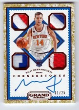 Willy Hernangomez 16/17 Grand Reserve RC Auto #117 SN #01/25
