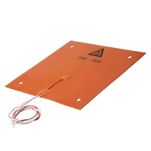 310 * 310mm 750 Watt Silikonkautschuk Heizkissen Heizmatte für 3D - Afbeelding 2 van 7