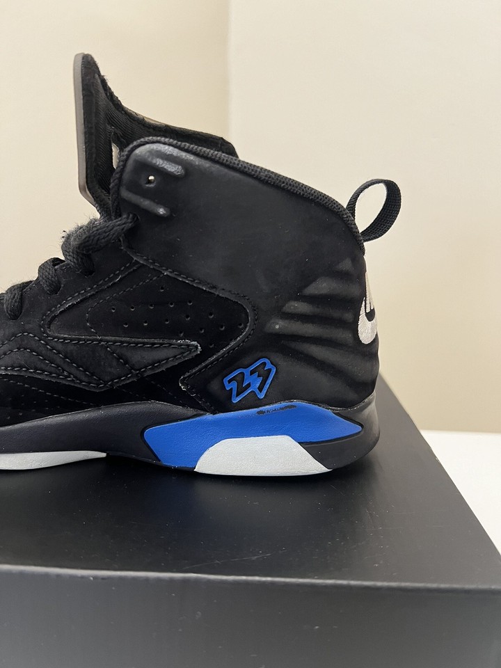 Nike Jordan MVP Basketball Shoes Kids Unisex Size 2 In Black, White