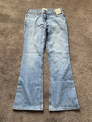 abercrombie fitch Kids Low Rise Boot Jean Size 17/18 Short $59