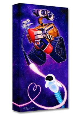 Walle and Eve - Tim Rogerson-  Treasure On Canvas Disney Fine Art