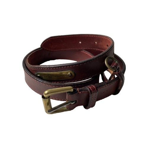 VTG Polo Ralph Lauren Genuine Lizard Skin Belt 34 Brown 40039B Vintage POLO RALPH LAUREN Brown Lizard Belt | Size 36 | Ivy  main image 4