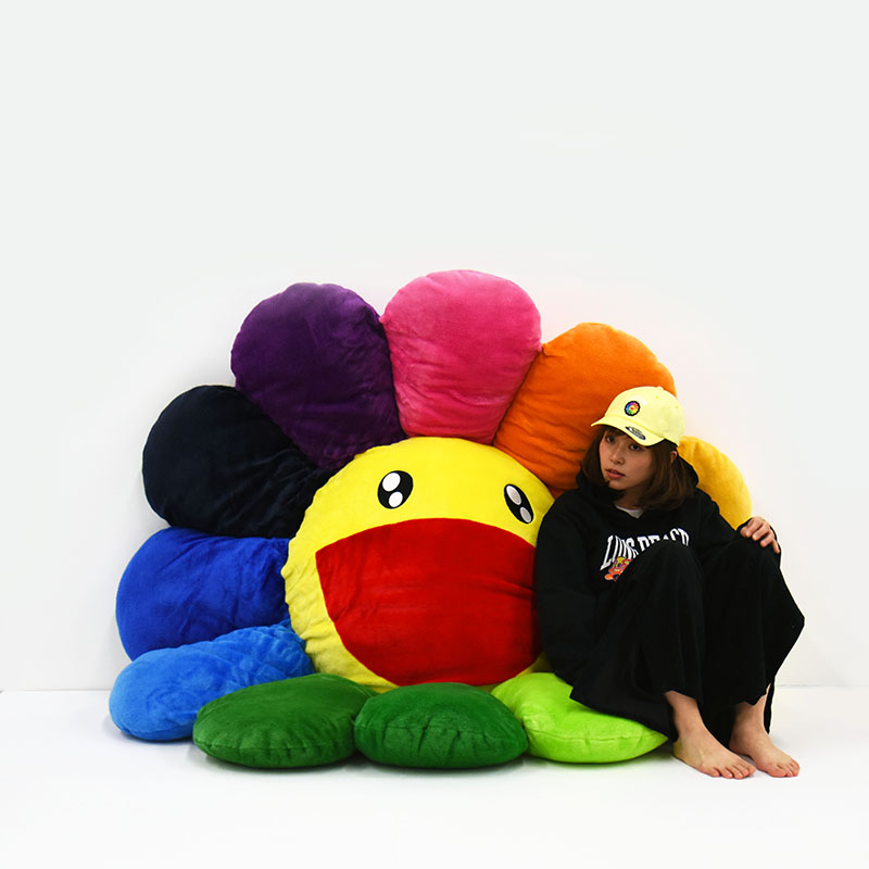 カイカイキキクッション 紫と黒 60㌢ 楽天市場】村上隆 むらかみ たかしKaikai Kiki クッション お花