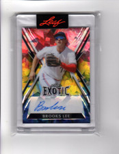2023 Leaf Exotic Autographs Crystal Parrot Brooks Lee Auto 1/4