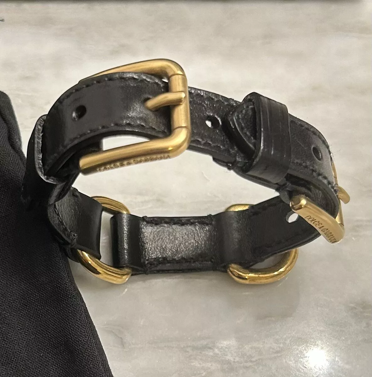 Archive double leather bracelet clearance