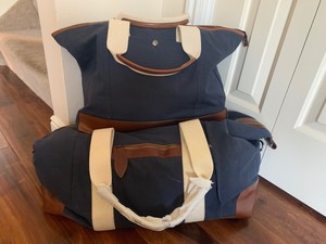 mark and graham canvas leather weekender bag