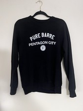 Pure Barre Sweatshirt Crew Neck Black Pentagon City Logo Women  s Medium
